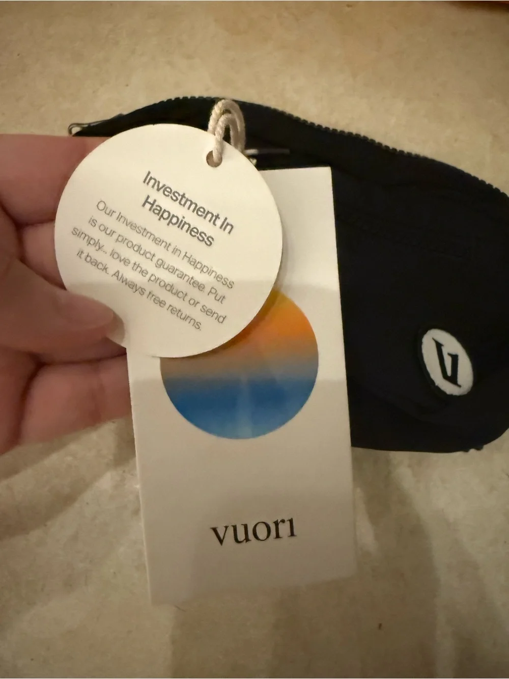 NWT Vuori Black Hip pack performance waist Fanny pack unisex - Picture 5 of 6